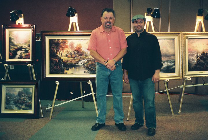 Luke Austin Daugherty with Thomas Kinkade