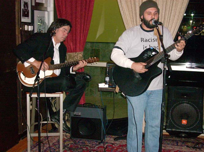 Luke with Tim Brickley at D'Vine Wine Bar